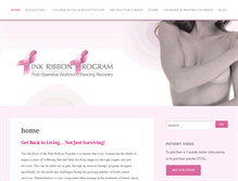 Tablet Screenshot of pinkribbonprogram.com